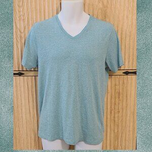 Old Navy Soft-Washed V-Neck Tee – Heather Aqua – Size M